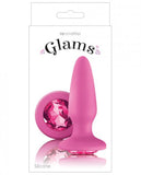 Glams Pink Gem Silicone Butt Plug