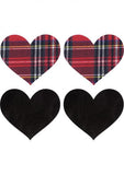 Peekaboos Pasties School Girl Hearts