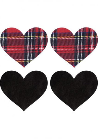 Peekaboos Pasties School Girl Hearts