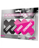 Peekaboos Censored Pasties 2 Pairs 1 Black, 1 Pink