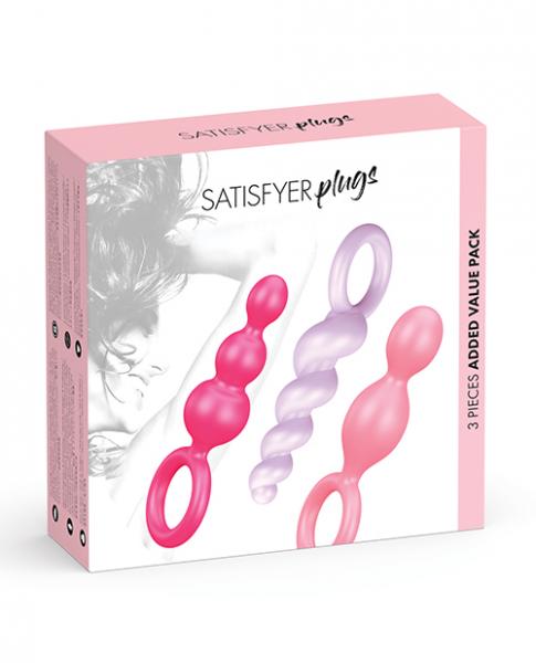 Satisfyer Plugs 3 Set Assorted Color Butt Plugs