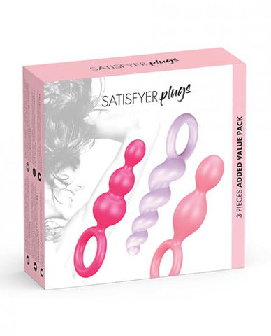 Satisfyer Plugs 3 Set Assorted Color Butt Plugs