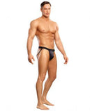 Jock Strap Satin Lycra Black Large/XL Underwear