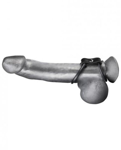 C & B Gear Duo Cock And Ball Ring Black