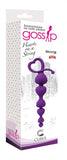 Gossip Hearts On A String Violet Purple Anal Beads