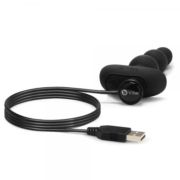 B-Vibe Triplet Anal Beads Black