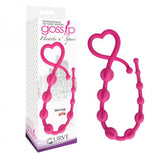 Gossip Hearts & Spurs Anal Beads Magenta Pink