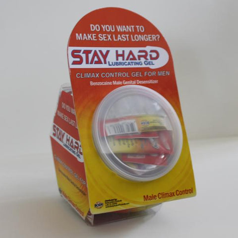 Stay Hard Sample Packet 50 Piece Fishbowl Display