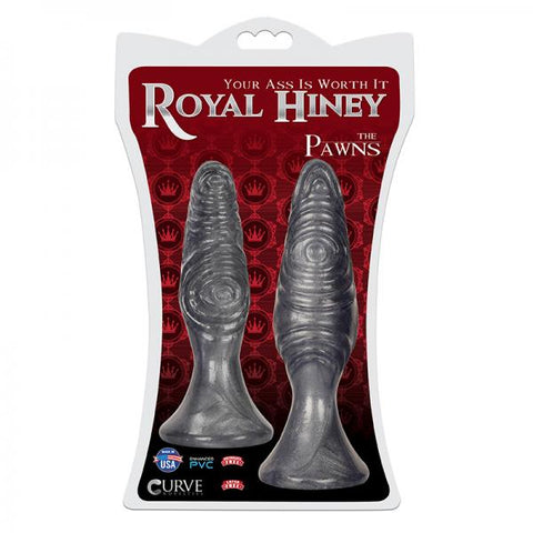Royal Hiney Red The Pawns Silver Butt Plugs
