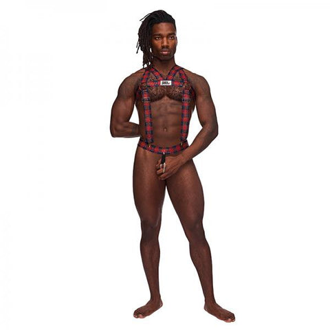 Mp Elastic Harness With Ring Red Os