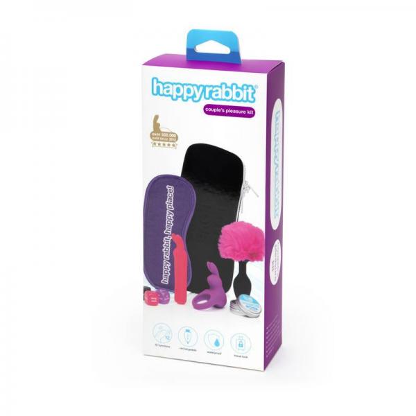 Happy Rabbit Couples Pleasure Kit 7pc Black