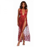 Dreamgirl Lace Gown & G-string Garnet Medium Hanging