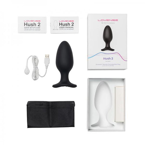 Lovense Hush 2 App-compatible Butt Plug 2.25 In.