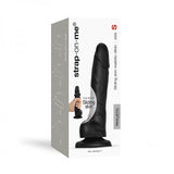 Strap-on-me Sliding Skin Realistic Dual-density Dildo Black S