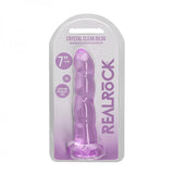 Realrock Non Realistic Dildo W Suction Cup 7in Purple