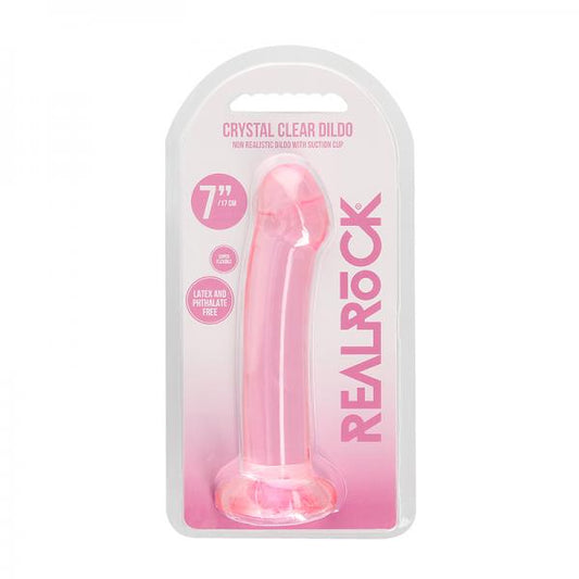 Realrock Non Realistic Dildo W Suction Cup 6.7in Pink
