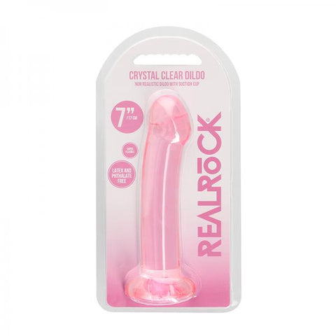 Realrock Non Realistic Dildo W Suction Cup 6.7in Pink