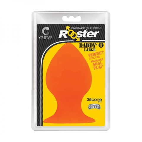 Rooster Daddy-o Large Anal Plug Orange