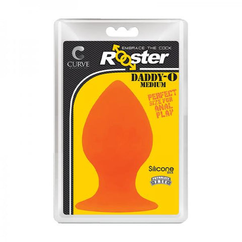 Rooster Daddy-o Medium Anal Plug Orange