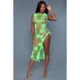 All Night Long Dress Neon Green Os