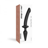 Strap-on-me Hybrid Collection Switch Plug-in Realistic Dildo Dual-ended Black L