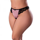 Magic Silk Sensual Desires Crotchless Thong Mauve Queen Size