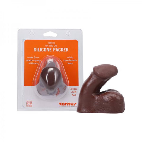 Tantus On The Go Silicone Packer Espresso (clamshell)