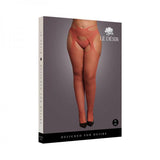 Le Desir Suspender Pantyhose With Strappy Waist Sunset Glow Queen Size