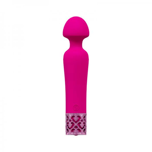 Royal Gems Scepter Silicone Rechargeable Vibrator Pink