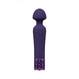 Royal Gems Scepter Silicone Rechargeable Vibrator Purple