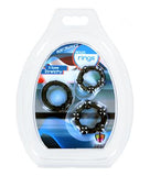 Black Performance Erection Rings - Packaged