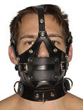 Strict Leather Premium Muzzle With Blindfold And Gags