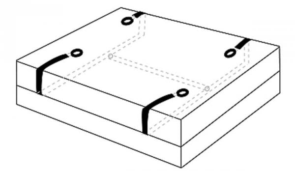 Hold Me Bedroom Restraint System Black Standard Size Bed