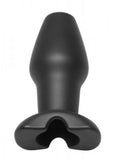 Invasion Hollow Silicone Anal Plug Large Black