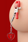 Charmed Heart Padlock Nipple Clamps