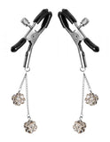 Rhinestone Nipple Clamps Jewel Square Clear