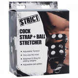 Strict Cock Strap And Ball Stretcher Black O/S