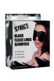 Strict Black Fleece Lined Blindfold