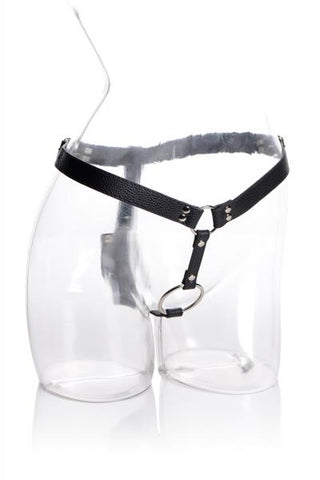 Male Cock Ring Harness With Silicone Butt Plug