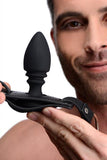 Male Cock Ring Harness With Silicone Butt Plug