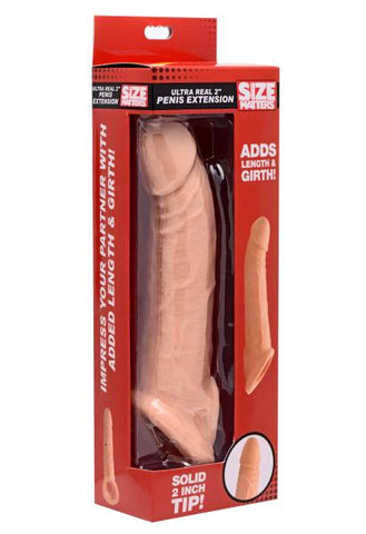 Ultra Real 2 inches Solid Tip Penis Extension Beige