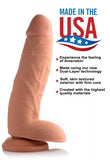 Usa Cocks 9in Ameriskin Dildo- Medium