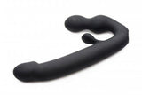 Tri-Volver 7X Strapless Strap On Rechargeable Black