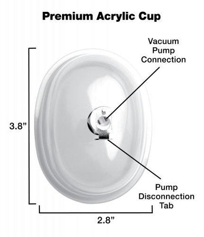 Small Vaginal 3.8 Inches Pumping Cup Attachment