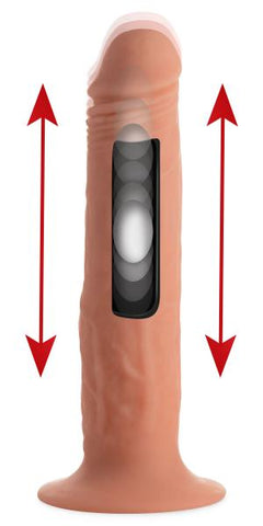 Kinetic Thumping 7X Remote Control Dildo Medium