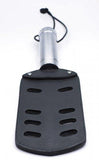 Leather Paddle With Slots Black