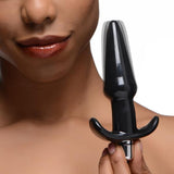 Frisky Thrilling Noir Smooth Vibrating Anal Plug Black
