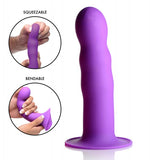 Squeeze-It Silexpan Phallic Dildo Purple