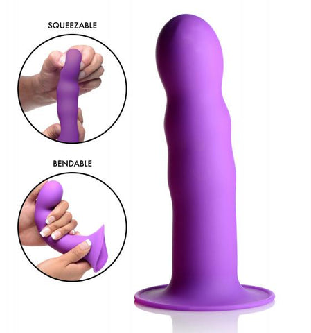 Squeeze-It Silexpan Phallic Dildo Purple