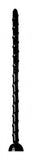 Hosed Swirled 18 Inches Thin Anal Snake Black